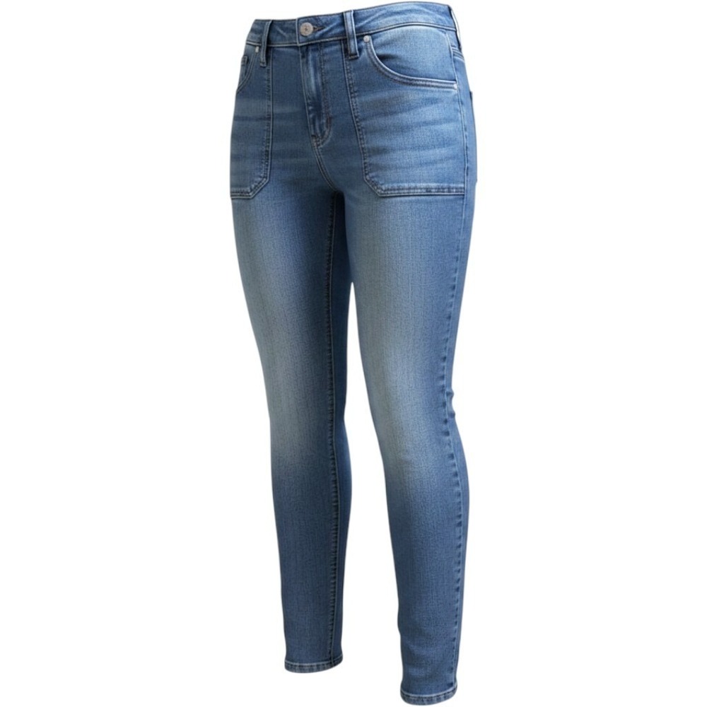 Old Navy Rockstar Super Skinny Jeans Women Size 0 Ankle Blue Denim Casual Pants